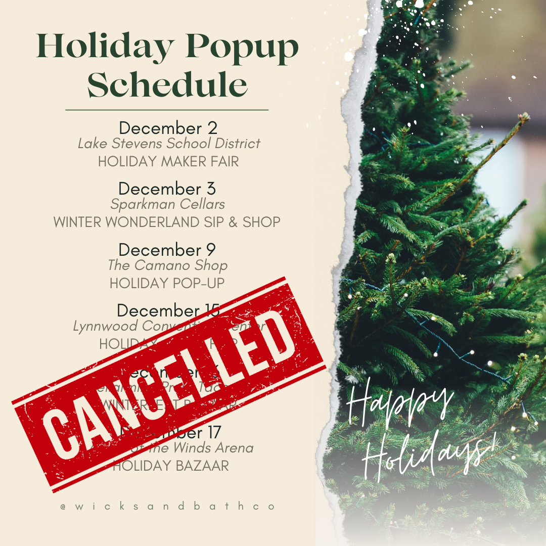 Remaining Pop-up Event Cancellations