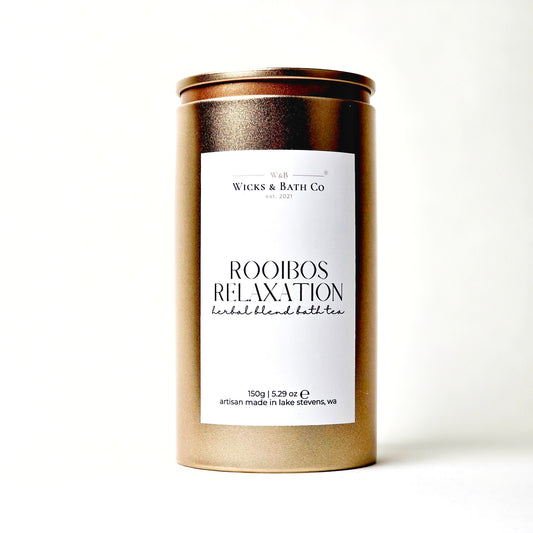ROOIBOS RELAXATION Herbal Blend Bath Tea - Wicks and Bath Co.