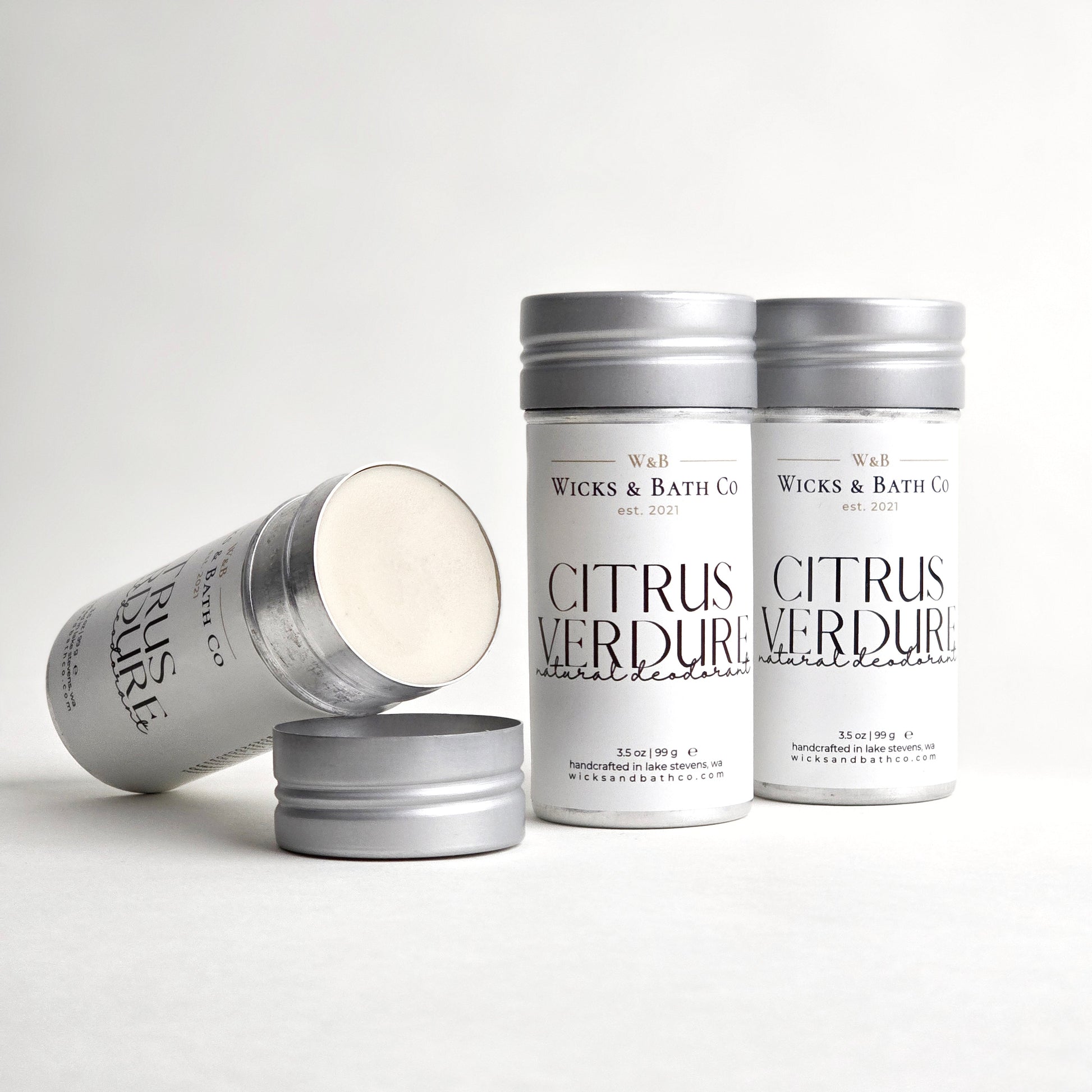 CITRUS VERDURE Natural Deodorant - Wicks and Bath Co.