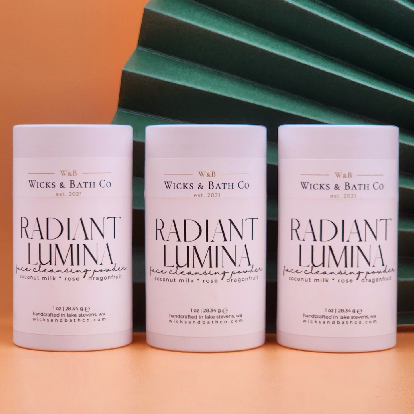 RADIANT LUMINA Face Cleansing powder - Wicks and Bath Co.