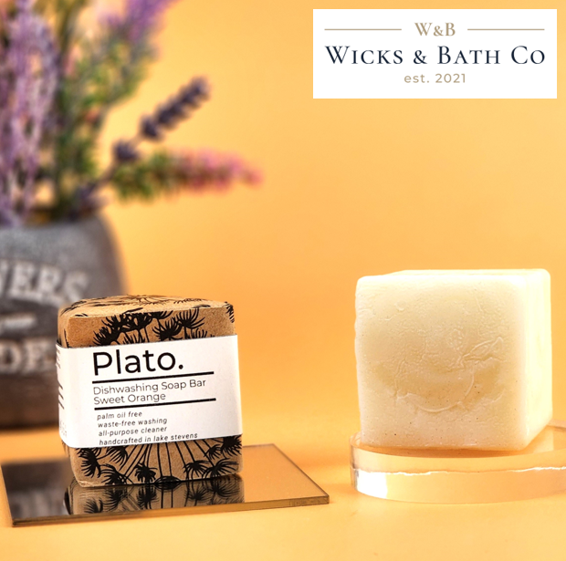 PLATO (SOLID DISHWASHING BAR) - Wicks and Bath Co.