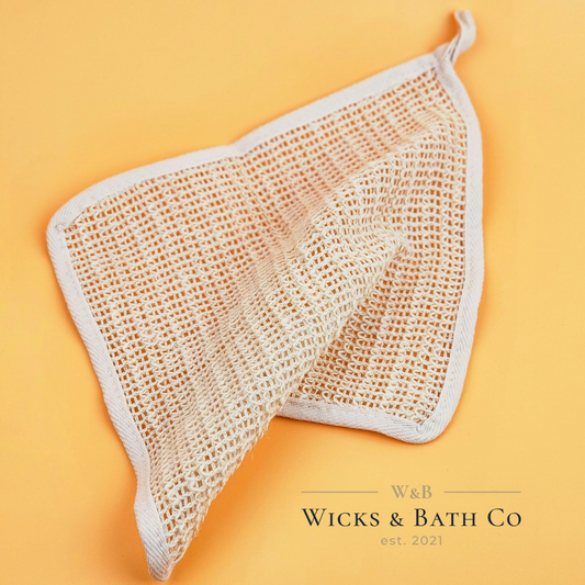AGAVE Natural Washcloth - Wicks and Bath Co.